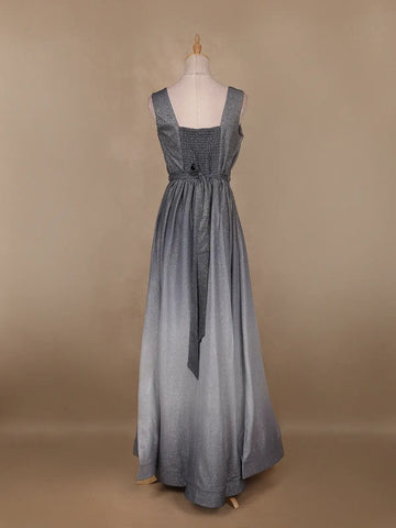 Ombre Effect Shimmer Solid Party Wear Gown - Diadem