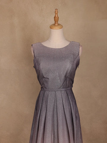 Ombre Effect Shimmer Solid Party Wear Gown - Diadem