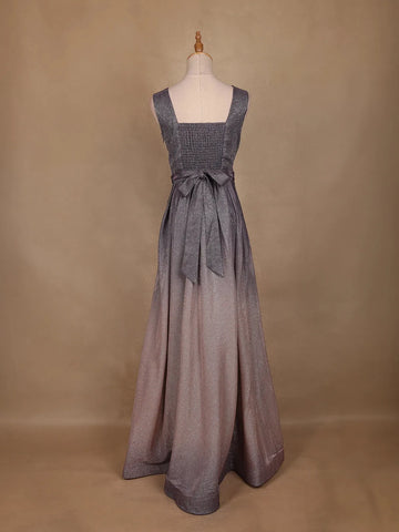 Ombre Effect Shimmer Solid Party Wear Gown - Diadem