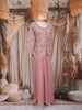 Onion Pink Sequins Design Georgette Palazzo Suit with Choker Dupatta