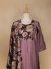 Onion Pink Floral Designed Salwar Suit - Diadem