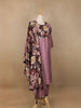 Onion Pink Floral Designed Salwar Suit - Diadem