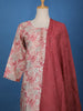Onion Pink Floral Printed Cotton Salwar Suit - Diadem