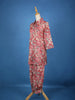Onion Pink Floral Printed Cotton Salwar Suit - Diadem