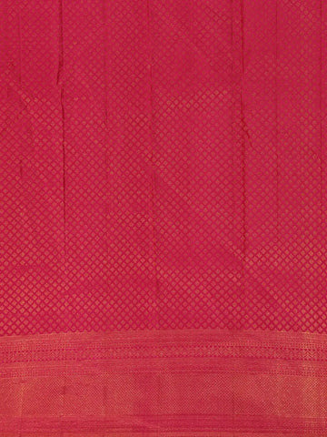Orange Floral Woven Pure Kanchipuram Silk Saree - Diadem