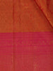 Orange Floral Woven Pure Kanchipuram Silk Saree - Diadem