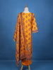 Orange Diamond Designed Cotton Salwar Suit - Diadem