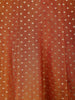 Orange Dot Designed Tissue Silk Gown - Diadem