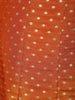 Orange Dot Designed Tissue Silk Gown - Diadem