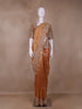 Orange Floral and Paisley Designed Tissue Organza Saree - Diadem