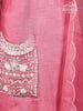 Pink Straight Cut Salwar Suit for Women Enhanced with Sequins and Beads with Dupatta - Diadem