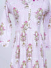 Light Pink Long Kurti Adorned in Floral Prints - Diadem