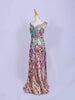 Multicolor Net Gown Embellished with Full Sequins - Diadem