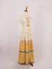 Ivory Cotton Long Kurti Top Adorned with Sequins and Floral Prints and without Dupatta - Diadem