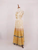 Ivory Cotton Long Kurti Top Adorned with Sequins and Floral Prints and without Dupatta - Diadem