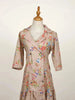 Light Brown Kurti Adorned with Floral Prints - Diadem