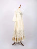 Ivory Long Kurti Enhanced with Floral Prints and Thread work - Diadem