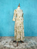 Cream Cotton Kurti Adorned with Floral Prints and Thread Work - Diadem