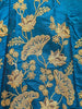 Ink Blue Raw Silk Semi Stitched Embroidered Lehenga with Dupatta - Diadem