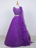 Indigo Net Bridal Lehenga with Sequins Beads - Diadem