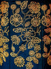 Dark Blue Raw Silk Semi Stitched Embroidered Lehenga with Dupatta - Diadem