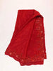 Red Organza Silk Saree Embellished with Floral Embroidery Border - Diadem