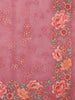 Pink Organza Silk Saree Embellished in Floral Embroidery Border - Diadem