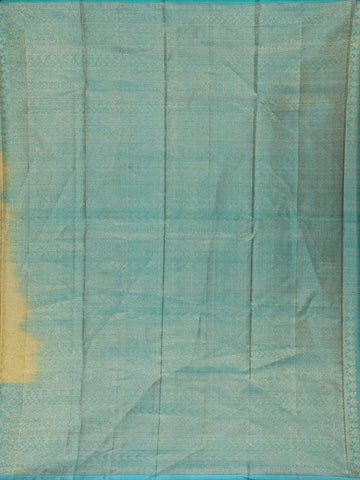 Pale Gold Tree Design Zari Woven Soft Silk Saree - Diadem