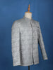 Pale Blue Floral Designed Jodhpuri Men's Suit - Diadem