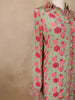 Pale Green Floral Designed Semi Silk Salwar Suit - Diadem