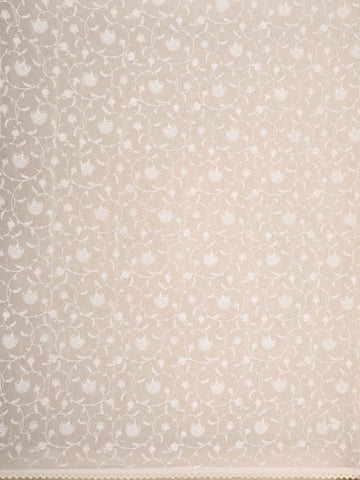 Pale Green Floral Designed Tissue Silk Fancy Saree - Diadem