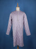 Pale Lavender Floral Designed Cotton Kurta Set, With Pant - Diadem