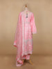 Pale Pink Floral Designed Net Salwar Suit - Diadem