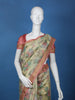 Pale Yellow Floral Designed Chanderi Cotton Saree - Diadem