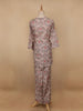 Pale pink Floral Designed Semi Silk Salwar Suit - Diadem