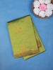 Parrot Green Woven Zari Cotton Saree - Diadem