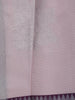 Pastel Pink Floral Woven Art Silk Saree with Contrast Zari Border