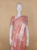 Pastel Pink Floral Woven Pure Kanchipuram Silk Saree - Diadem