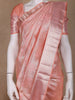 Pastel Pink Floral Woven Pure Kanchipuram Silk Saree - Diadem