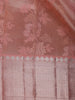 Pastel Pink Floral Woven Pure Kanchipuram Silk Saree - Diadem