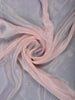 Pastel Peach Floral Design Synthetic Saree - Diadem