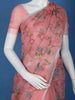 Peach Floral Embroidered Kota Cotton Saree - Diadem