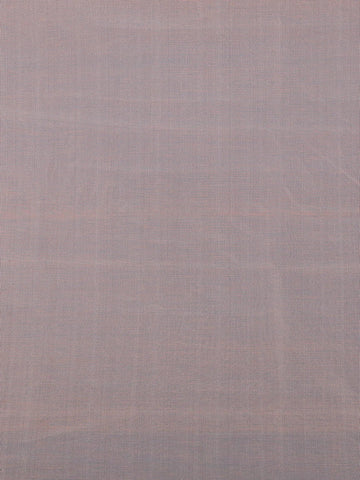 Peach Floral Embroidered Tissue Saree with Scalloped Border - Diadem