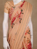 Peach Floral Printed Design Georgette Saree
