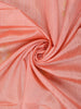 Peach Pink Floral Butta Woven Design Semi Tussar Saree
