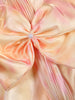 Peach Pink Floral Design Satin Party Frock