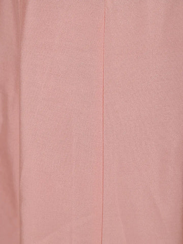 Peach Pink Floral Sequins Embroidery Silk Cotton Salwar Suit - Diadem