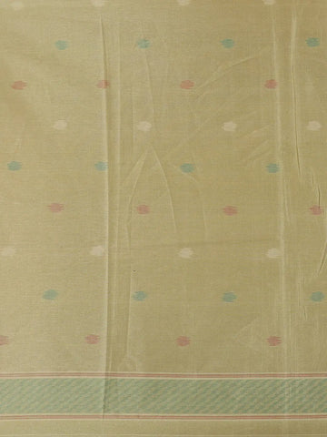 Peach Pink Zigzag Design Tussar Silk Saree With Contrast Border - Diadem