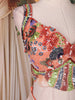 Peach Sequins and Bead Embroidered Tissue Silk Lehenga Set with Net Dupatta