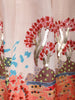 Peach Sequins and Bead Embroidered Tissue Silk Lehenga Set with Net Dupatta